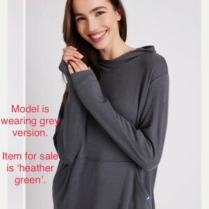 Kit and Ace | Brushed Weekend Hoodie | Heather Green | W: M